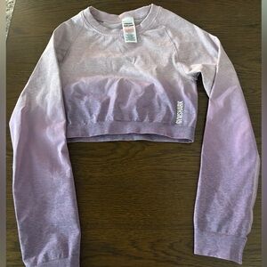 Gymshark Cropped long sleeve• Lavender